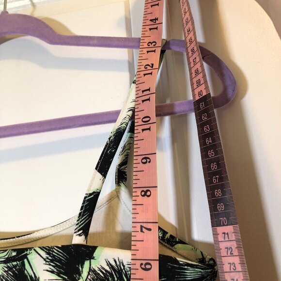 Torn by Ronny Kobo Palm Tree Green/Black Crop Top Size Small - Picture 7 of 7
